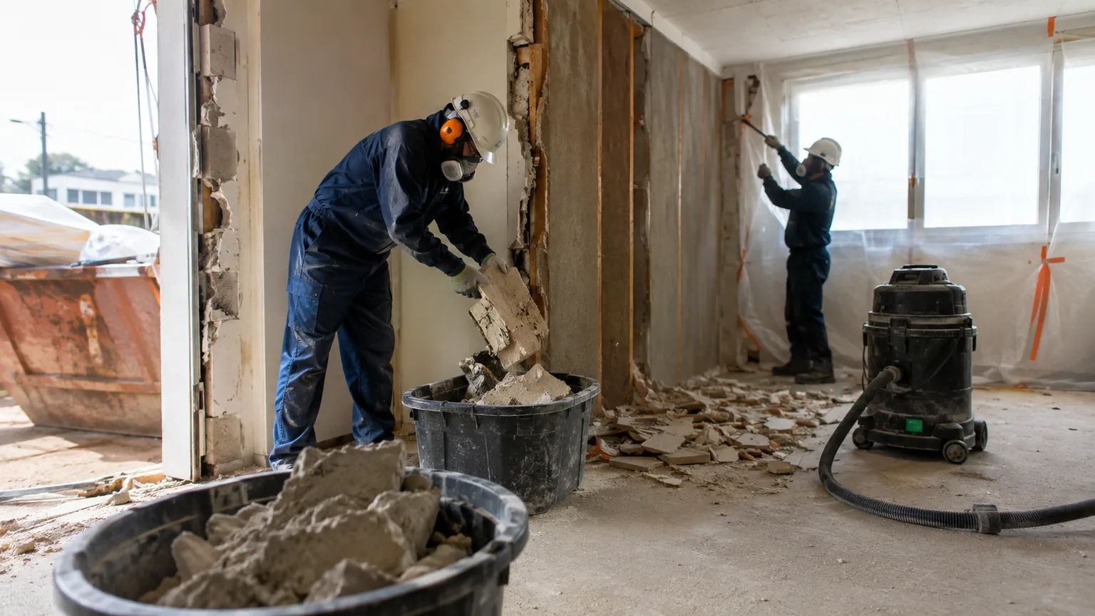 Déconstruction et évacuation des gravats