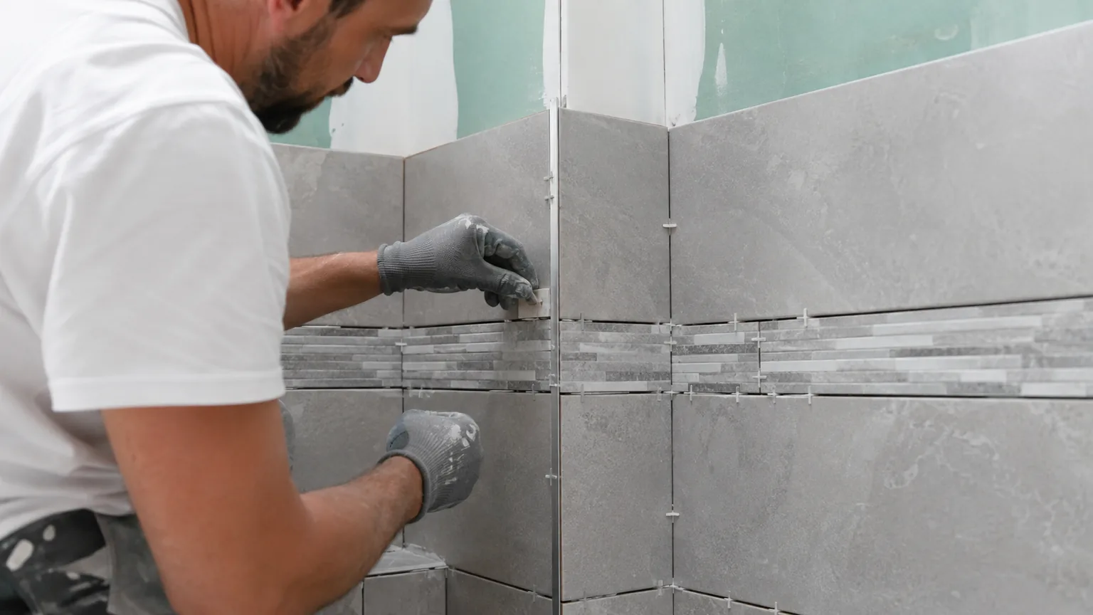 Faïence liée au chantier de maçonnerie