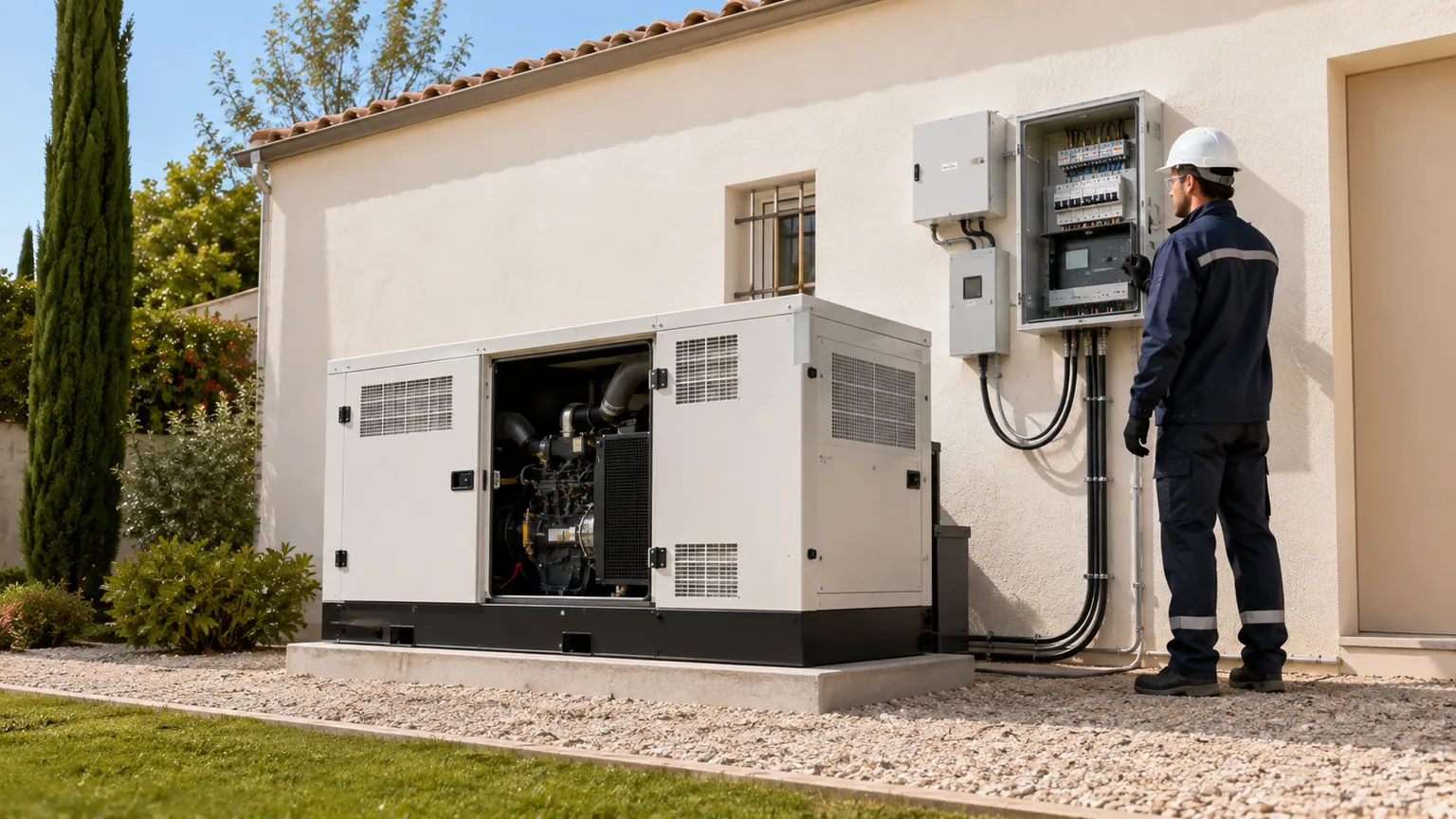 Installation de groupe électrogène