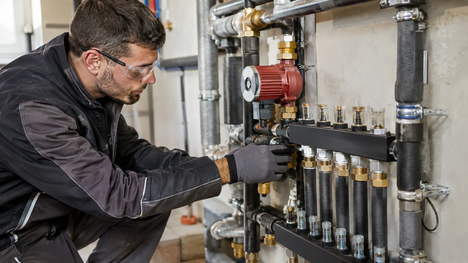 Réseau de chauffage et rafraîchissement