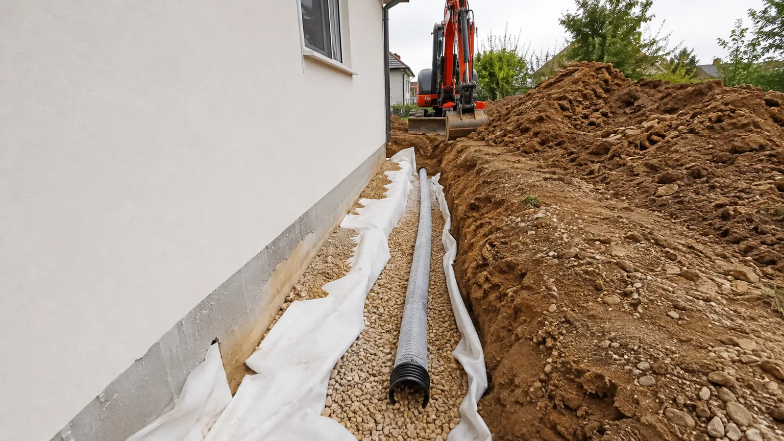 Terrassement, drainage et VRD liés